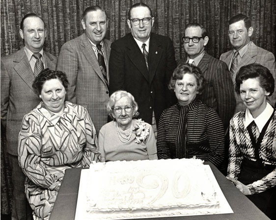 Miss Margaret Doyle on her 90th birthday