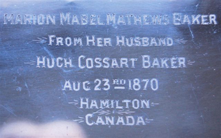 Marion Baker's silver box